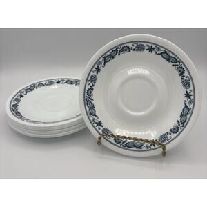 Vintage Corelle Corning 6" Saucers Old Town Blue Blue Onion Pattern 8 Available